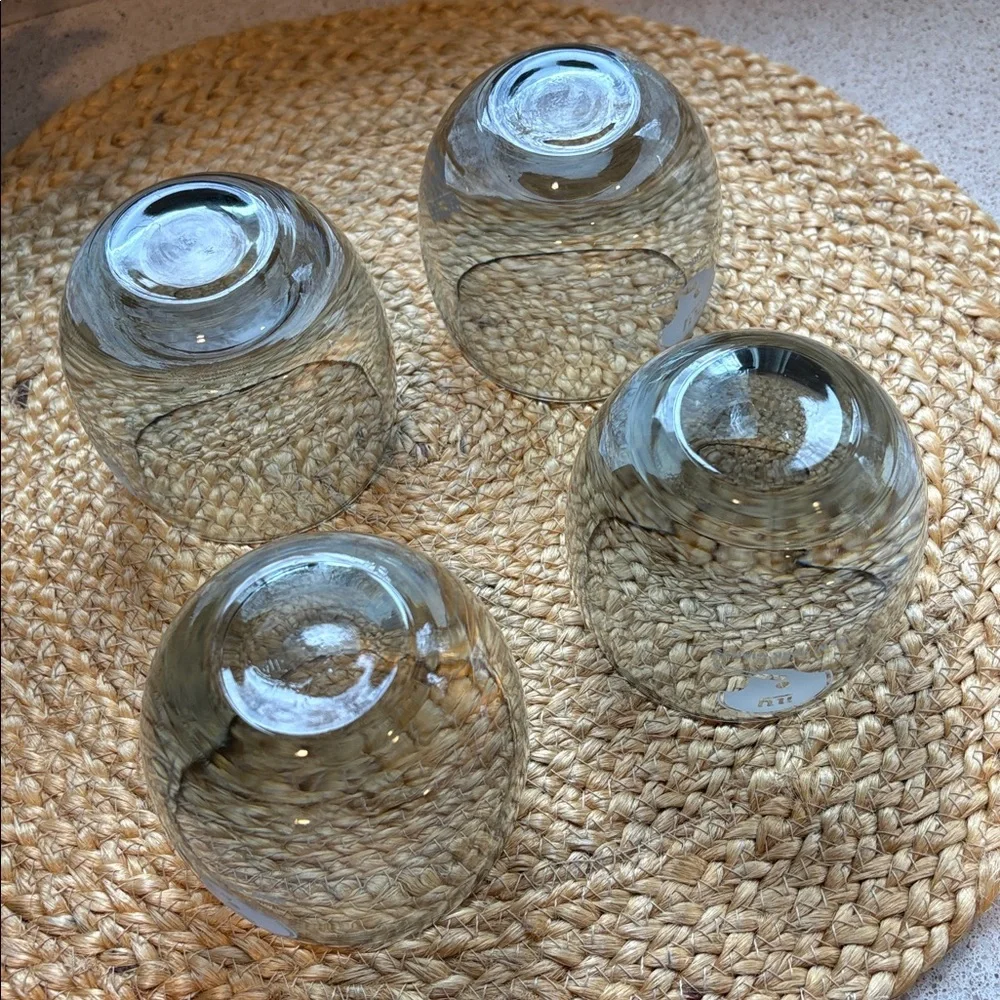 (4) Vintage Smokey NY Giants NFL Lowball Cocktail Glasses